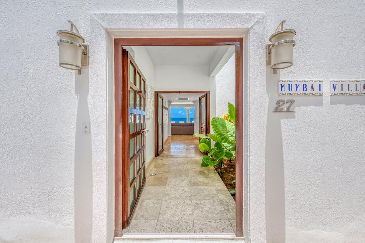 Pool Villa rental St Martin - Entry way